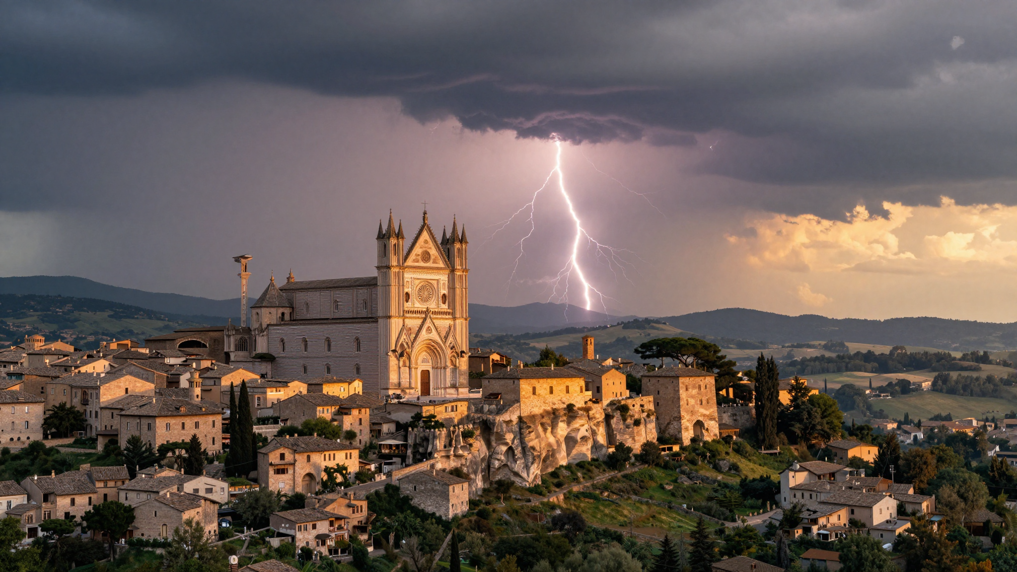 Allerta Arancione Temporali in Umbria: Sud a Rischio