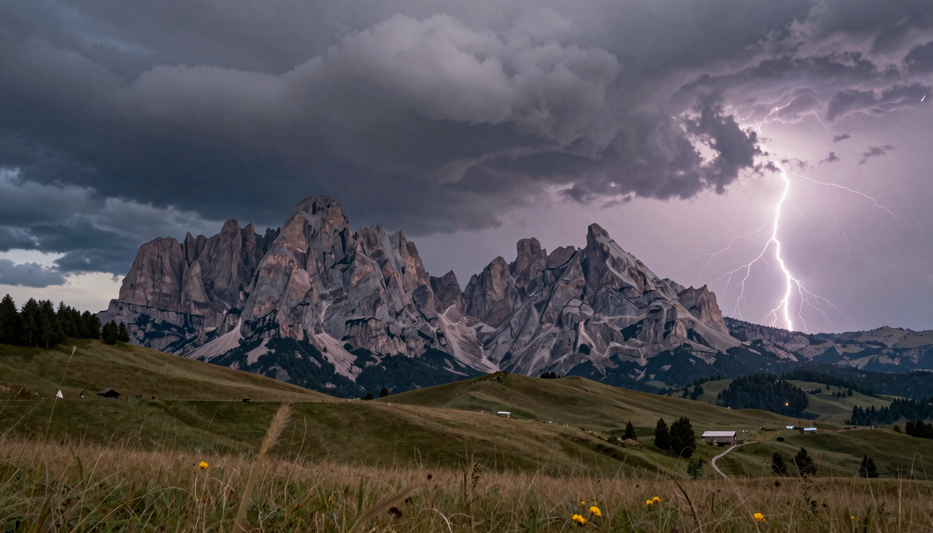 Allerta Gialla Temporali in Abruzzo: Zone Appenniniche a Rischio