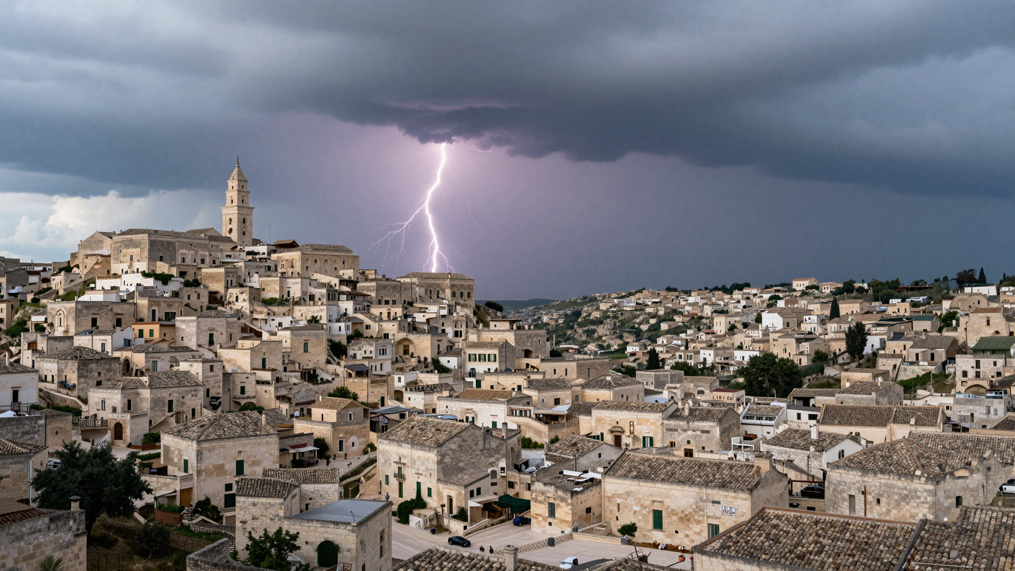 Meteo Basilicata: temporale con grandine, max 28°C