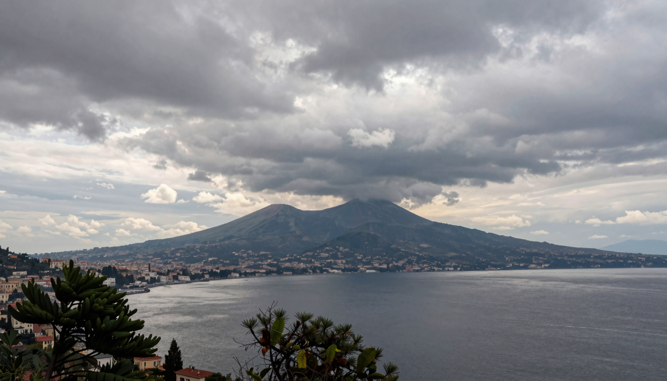 Meteo Campania oggi: coperto, 24-34°C, possibili temporali