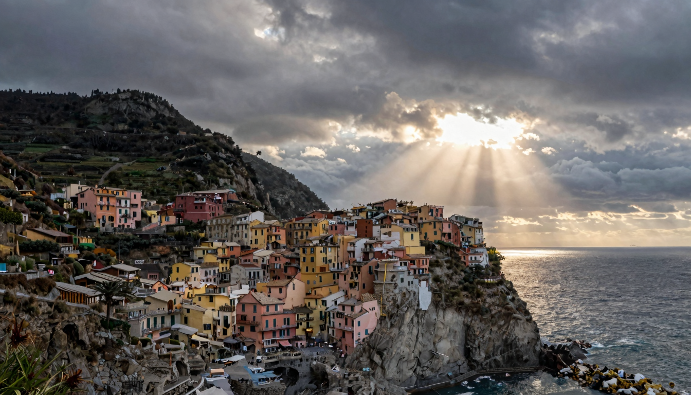 Meteo Liguria oggi: coperto, 24-31°C, allerta temporali