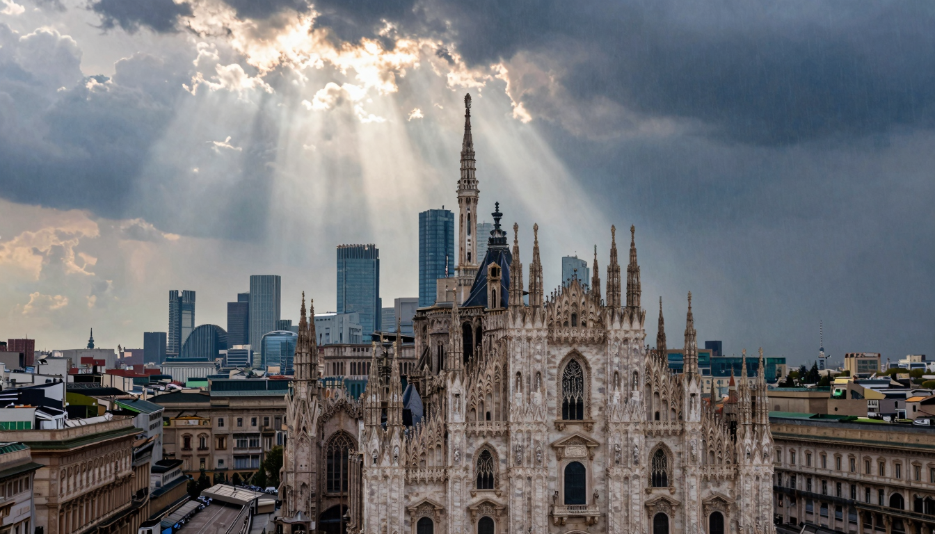 Meteo Lombardia oggi: rovesci deboli, 23-34°C e allerte gialle