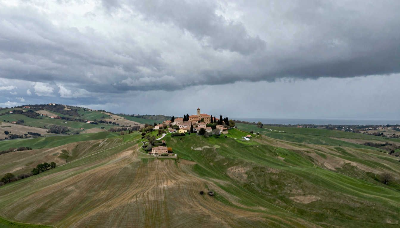 Meteo Marche oggi: cielo coperto, massima 34°C
