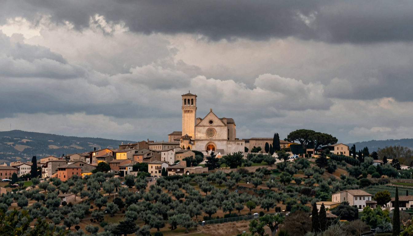Meteo Umbria oggi: coperto e caldo, temporali in arrivo