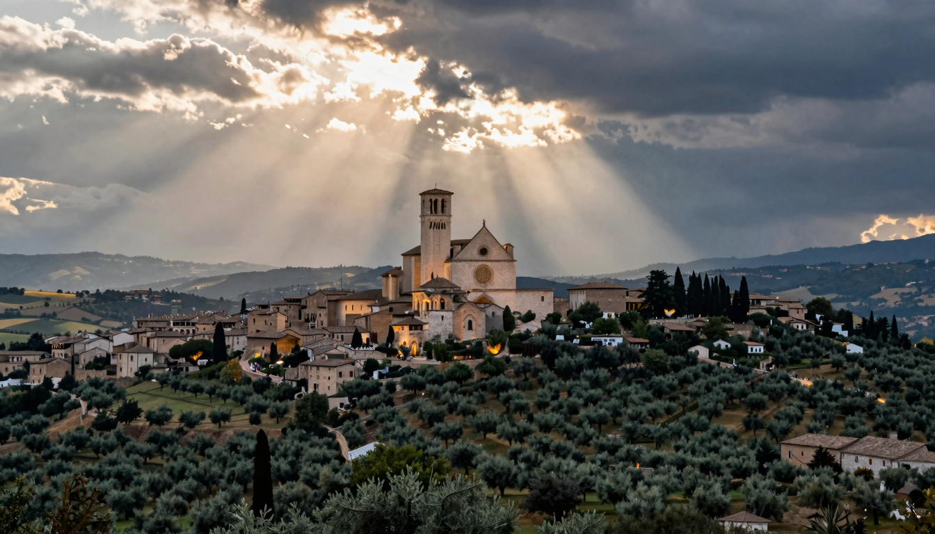 Meteo Umbria oggi: parzialmente nuvoloso, 34°C