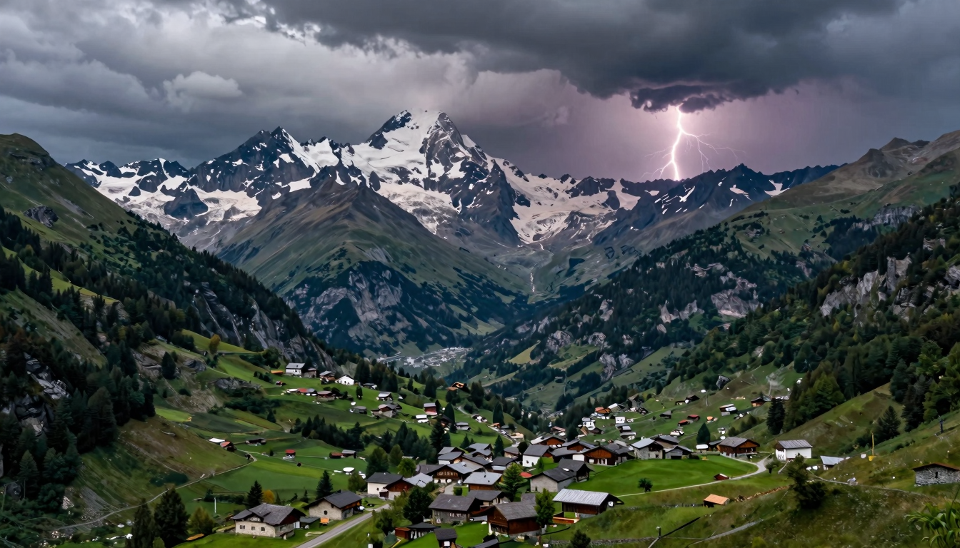 Meteo Valle d'Aosta oggi: temporale, 19-34°C